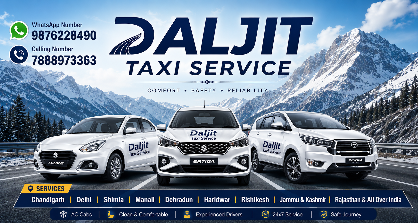 Chandigarh to Rishikesh Taxi Service